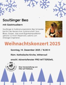 Flyer Weihnachtskonzert Witterswil